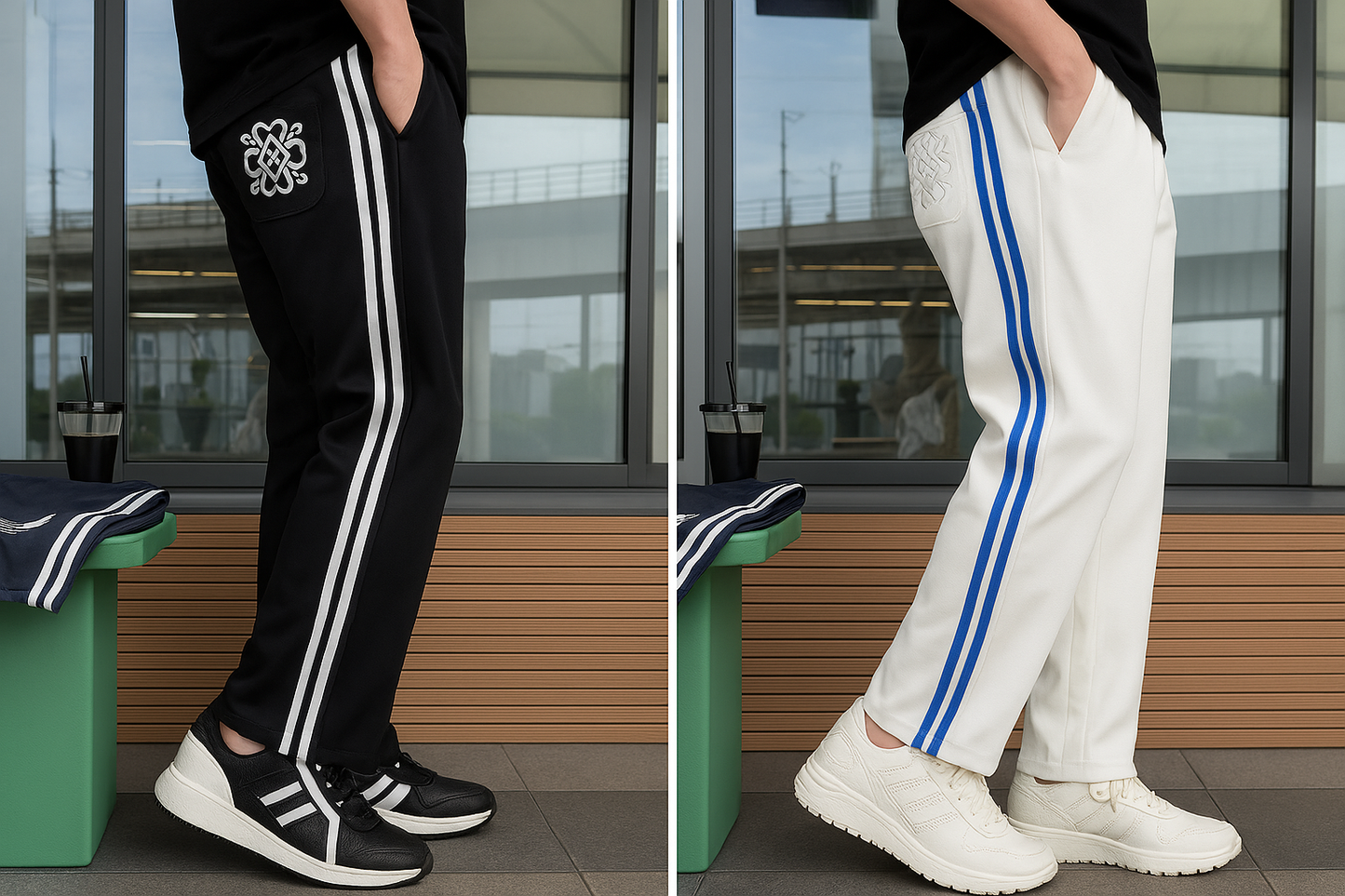 Mens Comfortable Striped Trackpants (Pack of 2)